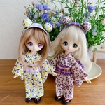 女の子用 🌼初夏を彩るお花🌼浴衣&帯セット