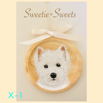 【送料無料】Ｘ-1🐾通年使えるワンちゃんオーナメント/ウェスティ/ウエストハイランドホワイトテリア