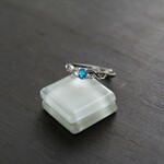 ネオンブルーアパタイト　オーバルリーフリング　SILVER925