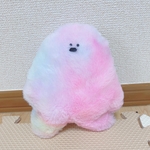 もこもこマーブル柄宇宙人くんぬいぐるみ