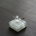 ダンビュライト　レクタングル　ＣＺラインリング　SILVER925