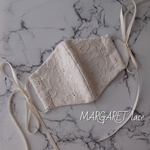 MARGARET 【両面ダブルガーゼ使用】レースマスク  ハンドメイドマスク 