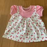 子供服100 パフスリーブAラインＴシャツ