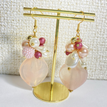 【ひなち。様専用】淡色ピンクパールピアス💐