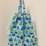 700→600☆新作☆持ち手つき巾着　約37×30