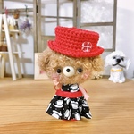 ミニアニマルドール♡真っ赤なハットのプードルちゃん♪ 