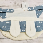 　a様専用　ふわふわ エルゴ耳付ネックパッド（フードなし）　ママパット2点セット