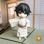 ねんどろいどどーるサイズ　横縞柄の着物