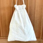 大きめ巾着袋〈白いレース〉