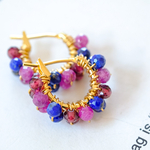 いろどりミックスフープピアス/イヤリング・樹脂フープピアス