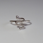 シルバー925蛇リング  運気上昇♡ スネークリング