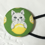 〈再販3〉レモンレモン　猫ちゃんくるみヘアゴム 