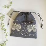 ミナペルホネンしかく巾着（送料込）