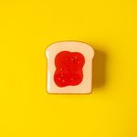 食パンのぷっくりブローチ【bread】