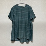 ☆新作☆1点物☆　北欧風ブラウス　アジアン風ブラウス　お上品ブラウス　大きいサイズ　サイズⅬ～ＬＬ 　ゆったりサイズ　半袖ブラウス　大人可愛い