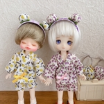 オビツ11サイズ 初夏を彩るお花模様の甚平セット(女の子＆男の子)
