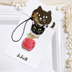 刺繍猫♡ストラップ