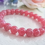 【高品質 美 インカローズ アルゼンチン産 8㎜UP】花石 薔薇色の人生 溶け込むホワイトが美しい ピンク 天然石 F28