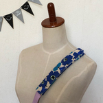 ●水筒ショルダー肩紐カバー  北欧花青系/生成り