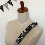 ●水筒ショルダー肩紐カバー  北欧黒系/生成り　再2