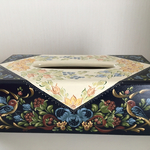 ティッシュBOX トールペイント 