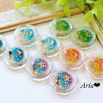 海のグラデーションイヤリング／ピアス