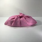 ピンク　ギンガムチェックのお弁当あずま袋
