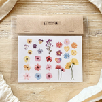 ▷ Pressed flowers * タトゥーシール
