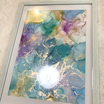 アルコールインクアート　アートパネル