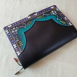 ※特注商品ページ　拭き染め＆刻印ブックカバー B6サイズ 牛革