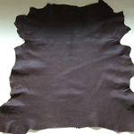 ヤギ丸革 ダークブラウン A 丸革 本革　レザー小物　ハンドメイド　レザークラフト　革　レザー　leathercraft　山羊革﻿ 　レザークラフト材料　
