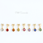 petitハートスワロフスキー＊ゴールドピアス