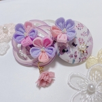 専用○つまみ細工×リバティのヘアクリップ　⑨10