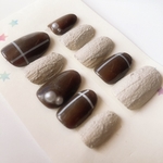 テラコッタジェルネイルチップ＊ 付け爪 nail 総ジェル