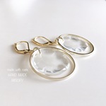 氷のかけらフープピアス