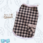 🐶ブロックチェック タンク🐶着丈28cm