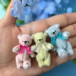 【ミニチュアテディベア】ライムイエロー