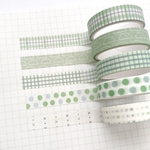 マスキングテープ5個set≪pastel green≫ [M020]