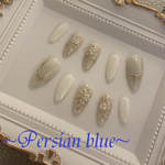 ニュアンスフラワーベーシックデザインネイルチップ