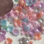 【50個】アクリル　お花　ビーズキャップ