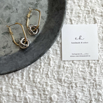 再販〰︎goldフープ×silver   2way