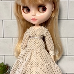ブライス　洋服　アウトフィット　ドットティアードワンピース