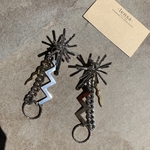 1023.2way仕様のモードなピアス✨シルバーver. lensa