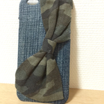 カモフラ×リボン❤︎iPhone6(s)plusケース