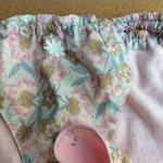 初春　綿ローン使用  【淡いピンクフラワー】浅ばき、深ばき、S〜3L、ふんどしパンツ  フンパン  フンテイ   下着 ストレスフリー リンパよけショーツ mameパンティ