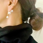 バックキャッチパールピアス