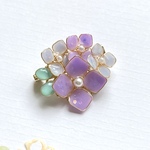紫陽花のブローチ