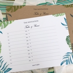【結婚式】60名様 ✲モンステラLeaf✲ 芳名帳 ゲストブック ウェディング 受付案内