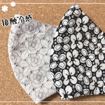 大人のレースマスク小花&薔薇刺繍接触冷感LL2枚SET