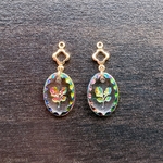 美しき惑い(ピアス.イヤリング)ドイツ製ガラスバラ